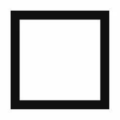 Passepartout, Sort med hvid kerne, Standardmål