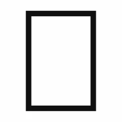 Passepartout, Sort med hvid kerne, Standardmål