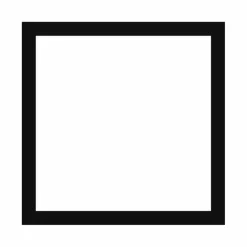 Passepartout, Sort med hvid kerne, Standardmål