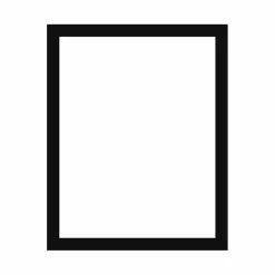 Passepartout, Sort med hvid kerne, Standardmål