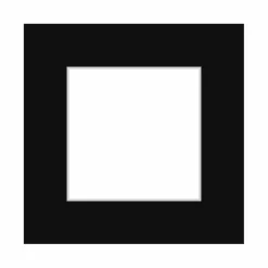 Passepartout, Sort med hvid kerne, Standardmål