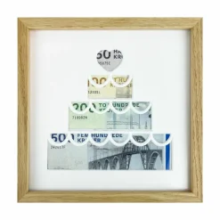 Pengegaveramme, Bryllupskage, 20x20 cm