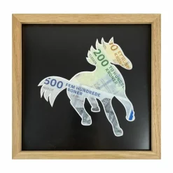 Pengegaveramme, Hest, 20x20 cm