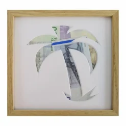 Pengegaveramme, Palme, 20x20 cm