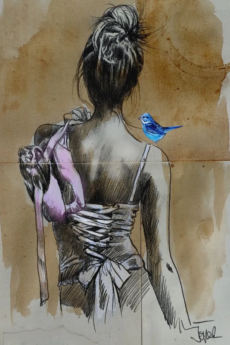 Plakat, Are we dancers 1, Loui Jover Art