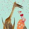 Plakat, Dino Love