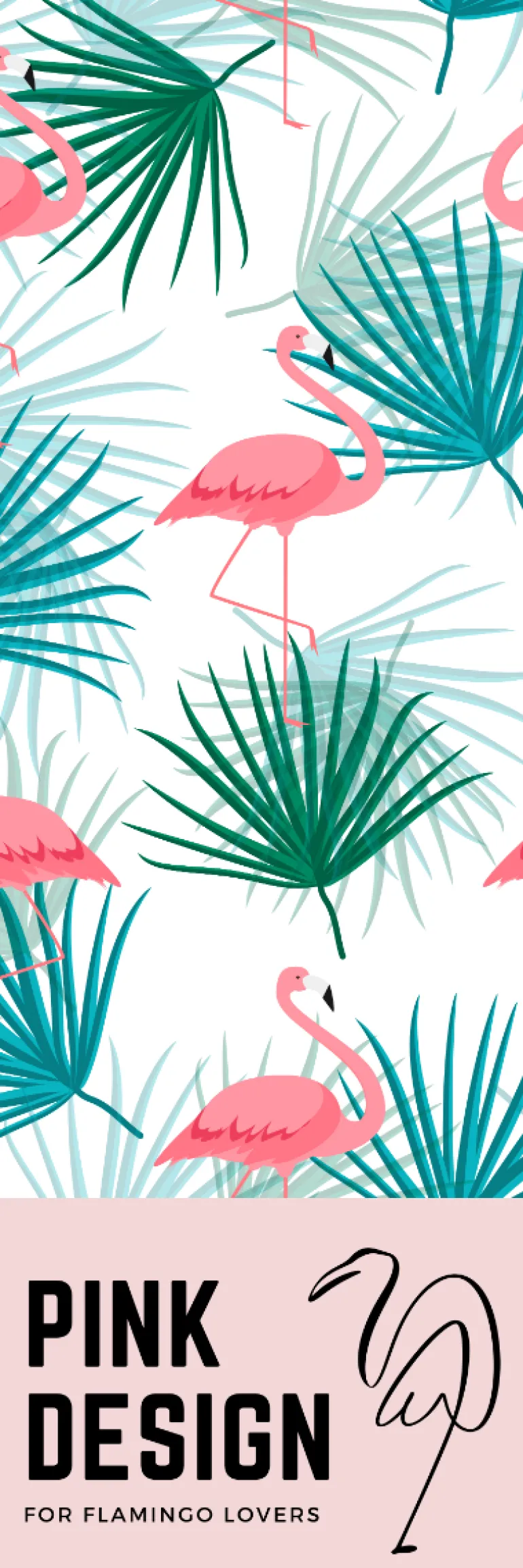 Plakat, For flamingo lovers