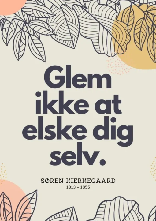 Plakat, Glem ikke, Citat