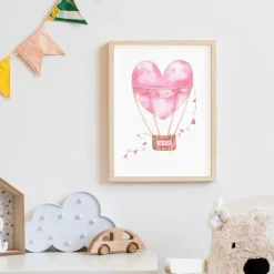 Plakat, Hjerte Luftballon