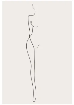 Plakat, One-line Abstract