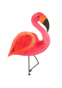 Plakat, Pink Flamingo