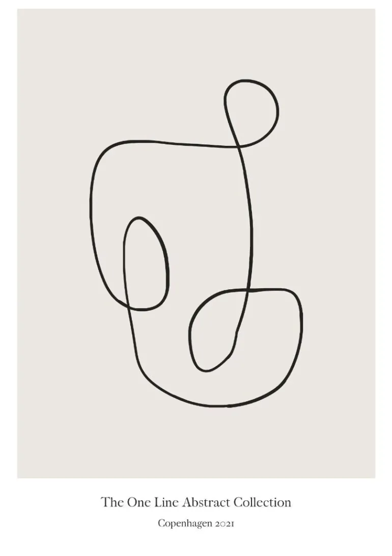 Plakat, The One-line Collection