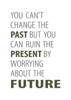 Plakat, You Can't Change The Past