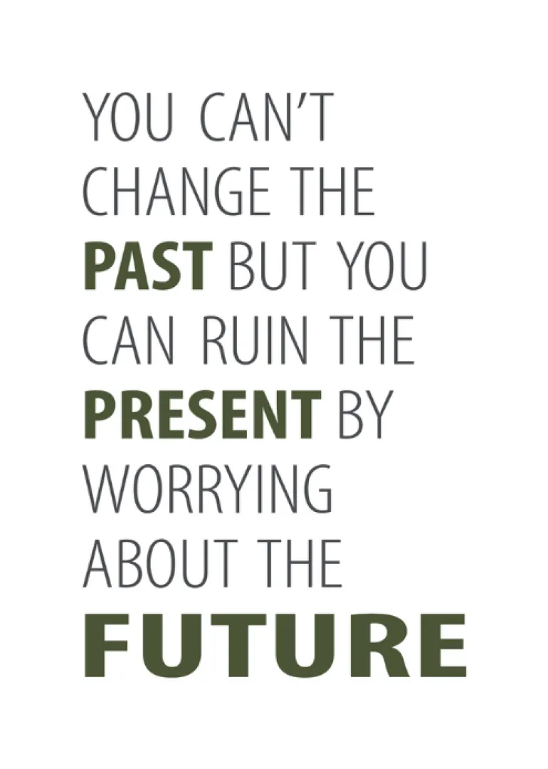 Plakat, You Can't Change The Past