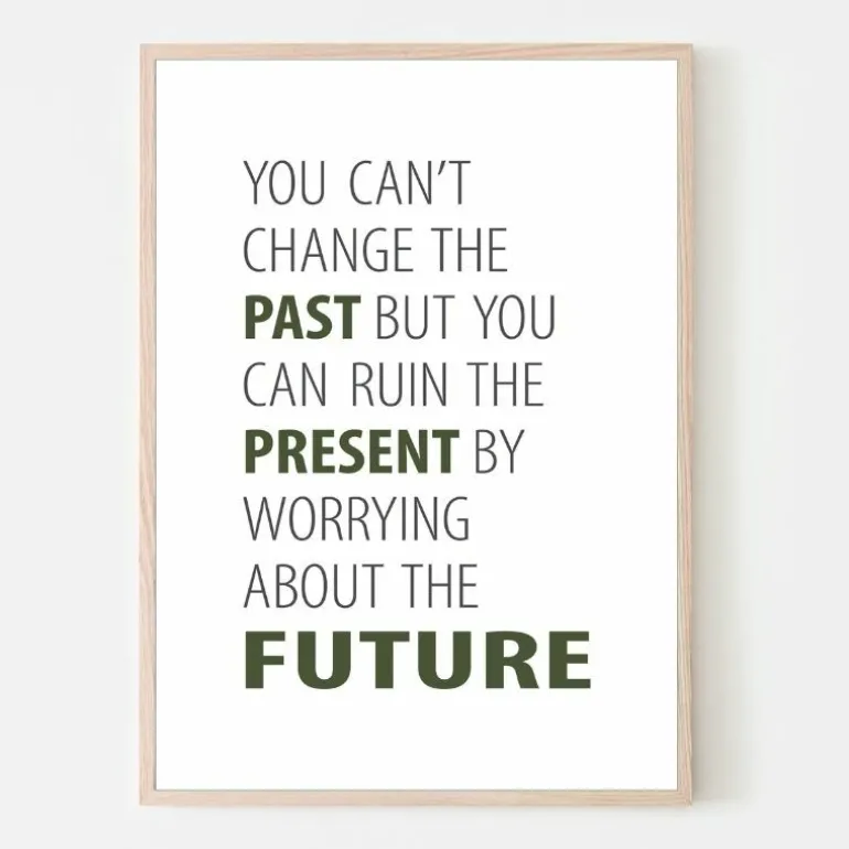 Plakat, You Can't Change The Past