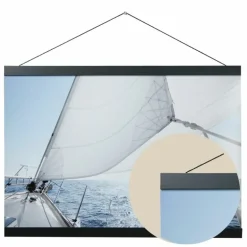 Plakatliste i sort træ - 21cm