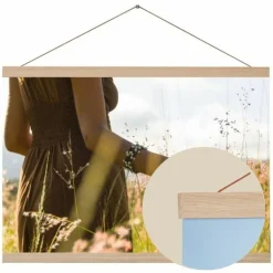 Plakatlister i egetræ - 30cm