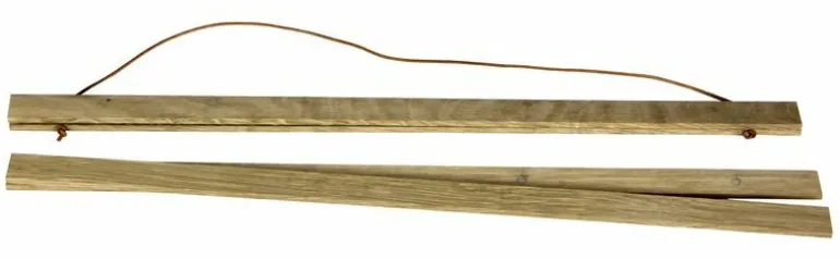 Plakatlister i egetræ - 80cm