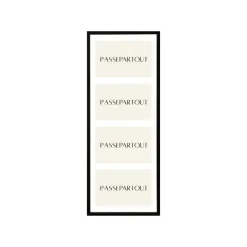 Ramme med passepartout 18x46cm