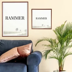 Rosegold, aluminium, blank, smal - Type 9022