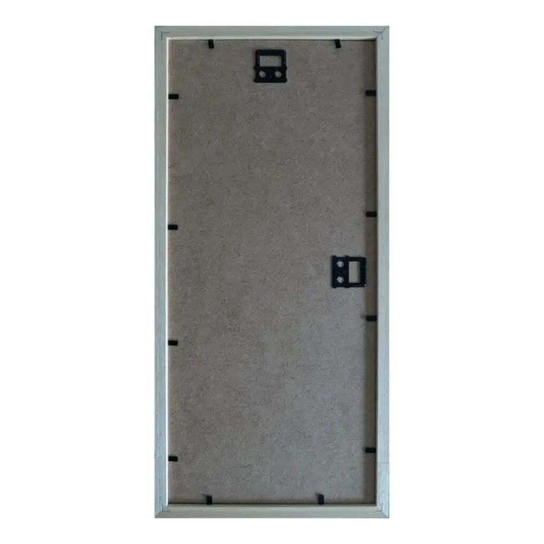 Sølvnistret ramme med sort passepartout - 17x39