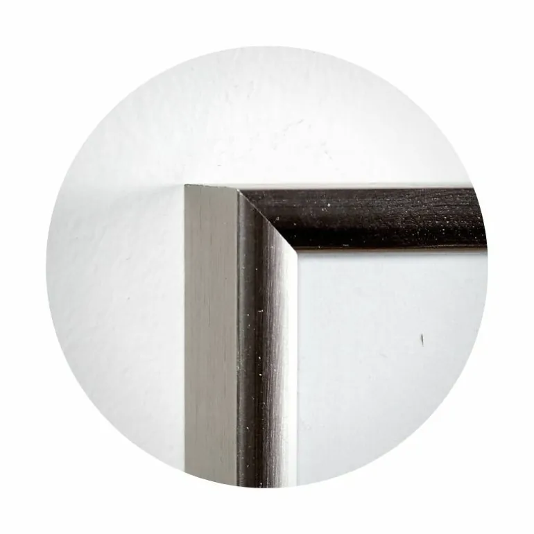 Sølvramme, aluminium, blank, smal, Type 9013