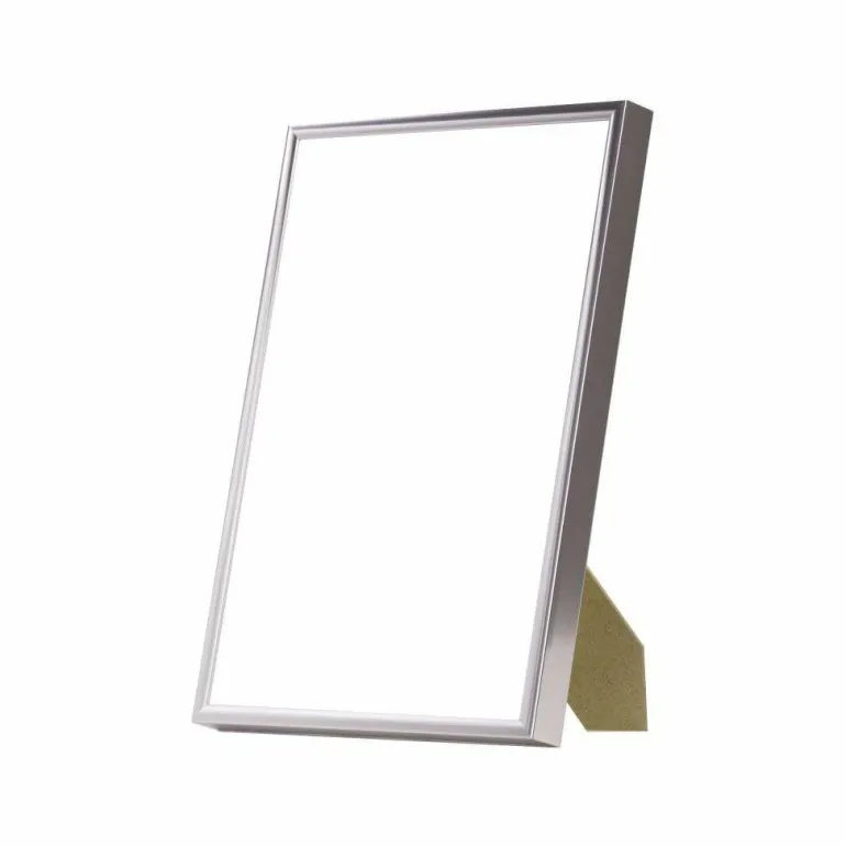 Sølvramme, aluminium, blank, smal, Type 9013