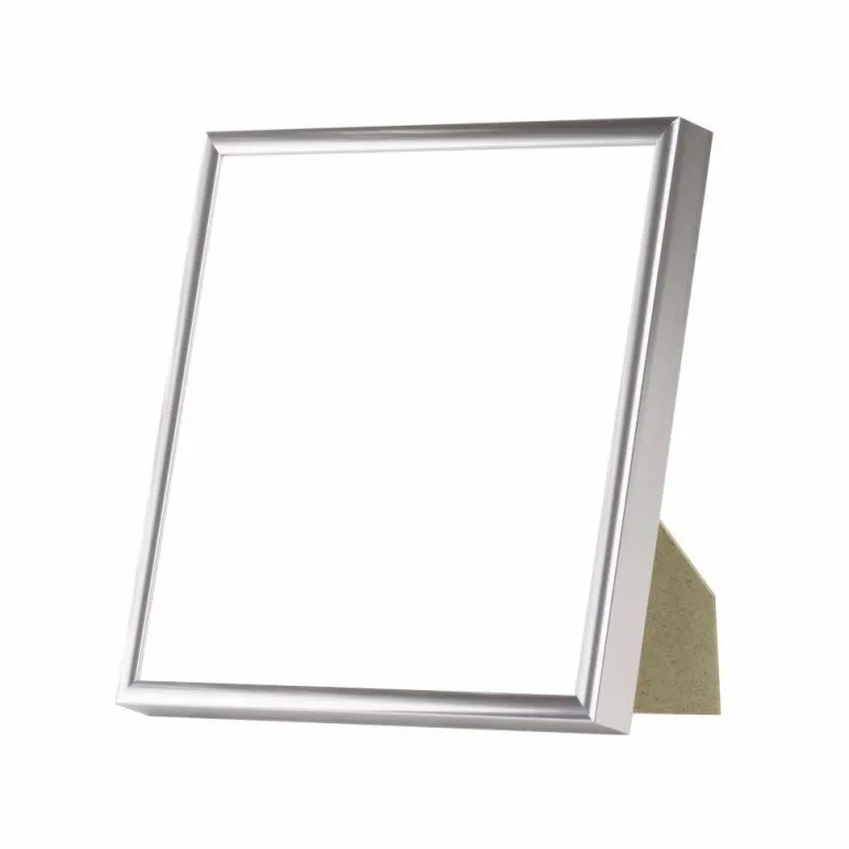 Sølvramme, aluminium, blank, smal, Type 9013