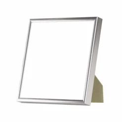 Sølvramme, aluminium, blank, smal, 20 x 20 cm, Type 9013