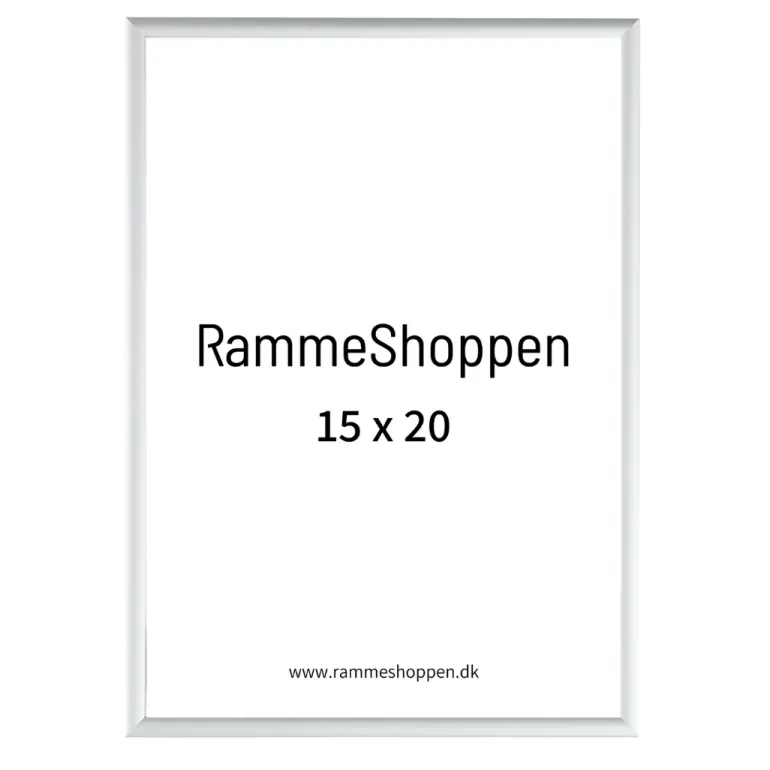 Sølvramme, mat, aluminium, smal, 15 x 20 cm, Type 670