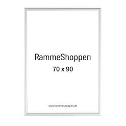 Sølvramme, mat, aluminium, smal, 70 x 90 cm, Type 670