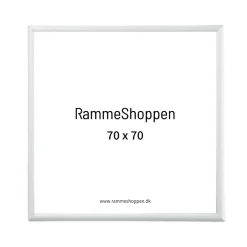 Sølvramme, mat, aluminium, smal, 70 x 70 cm, Type 670