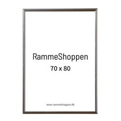 Sølvramme, mat, aluminium, smal, Type 670