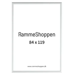 Sølvramme, mat, aluminium, smal, Type 670