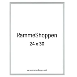 Sølvramme, mat, aluminium, smal, Type 670
