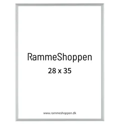 Sølvramme, mat, aluminium, smal, Type 670