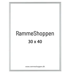 Sølvramme, mat, aluminium, smal, Type 670