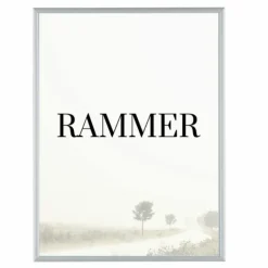 Sølvramme, mat, aluminium, smal, Type 670