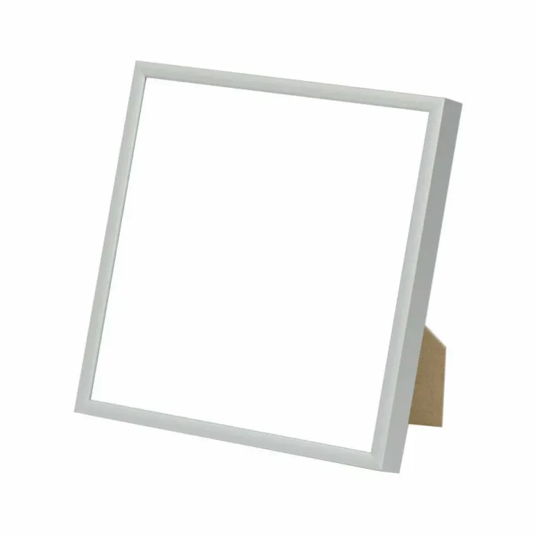 Sølvramme, mat, aluminium, smal, 20 x 20 cm, Type 670