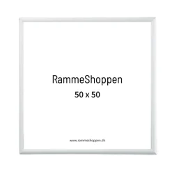Sølvramme, mat, aluminium, smal, 50 x 50 cm, Type 670