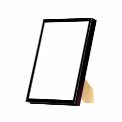 Sort aluramme, blank, smal, 15 x 21 cm, A5, Type 9017