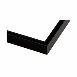 Sort aluramme, blank, smal, Type 9017