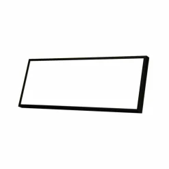 Sort aluramme, mat, smal - Type 672