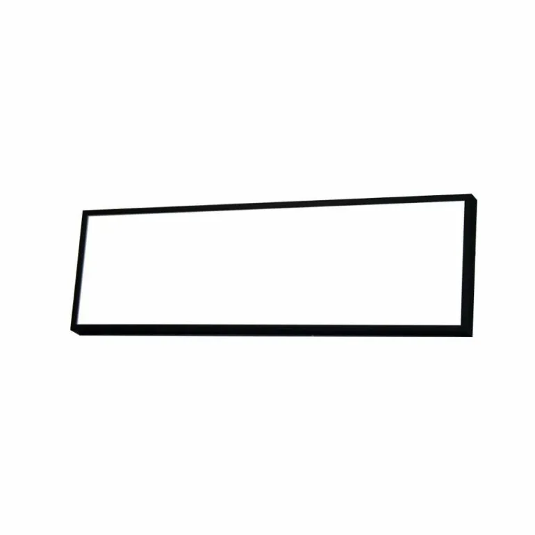 Sort aluramme, mat, smal - Type 672