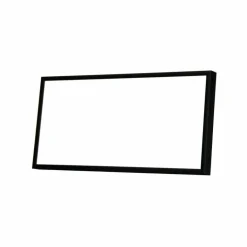 Sort aluramme, mat, smal, 18 x 35 cm, Type 672