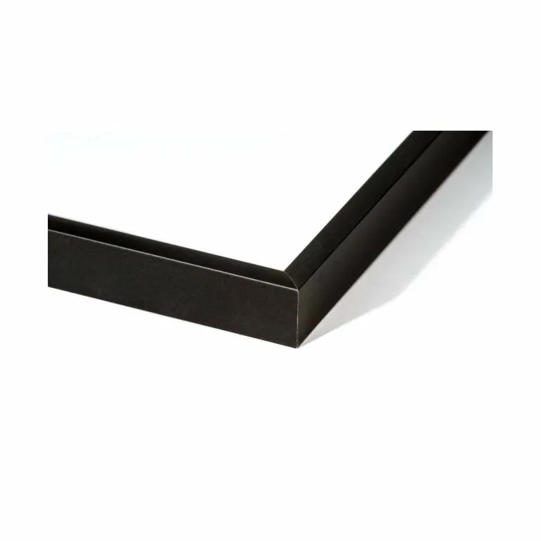 Sort aluramme, mat, smal, 35 x 50 cm, Type 672