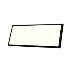 Sort aluramme, refleksfri, mat, smal, 18 x 46 cm, Type 672