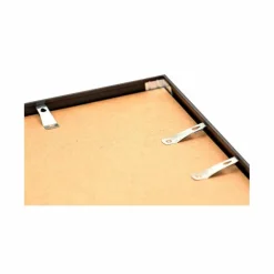 Sort aluramme, refleksfri, mat, smal, 80 x 100 cm, Type 672