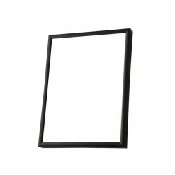 Sort aluramme, refleksfri, mat, smal, 20 x 25 cm, Type 672