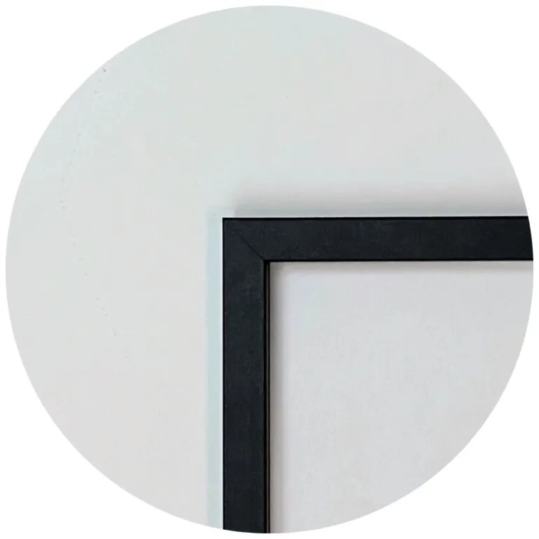 Sort MDF ramme, smal, 30 x 42 cm, A3, Type 2012